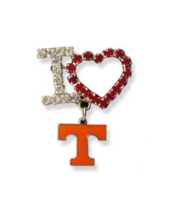 I Love "T" Brooch