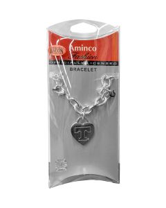 Bracelet. Heart tag w/ T