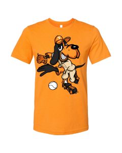Adult SS Tee. Pitching Smokey