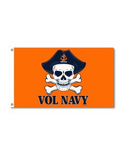 3X5 Flag  Vol Navy  Skull w/ grommetts