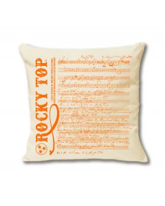 10oz Canvas Pillow - "Rocky Top Sheet Music" 18 x 18