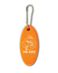 Foam Oval Floater Keytag - Vol Navy